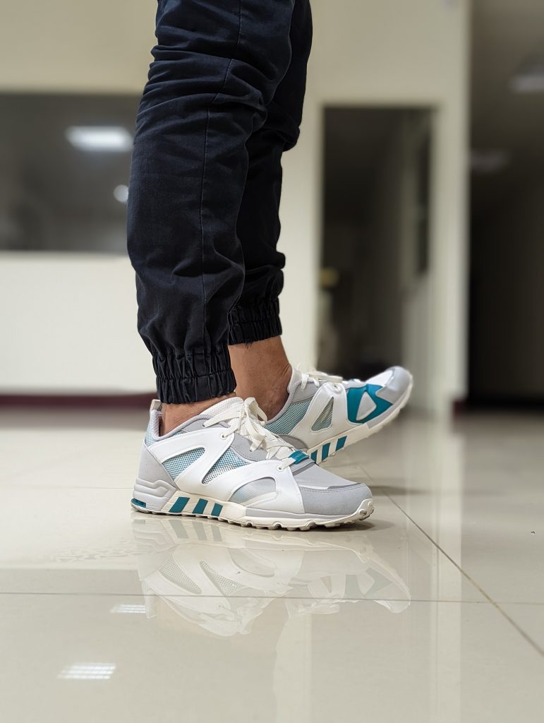 Adidas eqt support off white on feet best sale